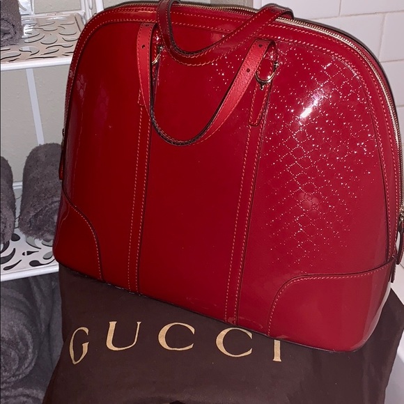 Authentic Gucci Nice Red Patent Leather Bag - Picture 2 of 8